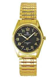 modny-zegarek-damski-na-bransolecie-zloty-tarcza-czarna