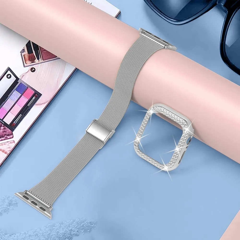 pasek-bransoleta-etui-case-z-diamentami-do-apple-watch-7-8-9-45mm-kolor-srebrny