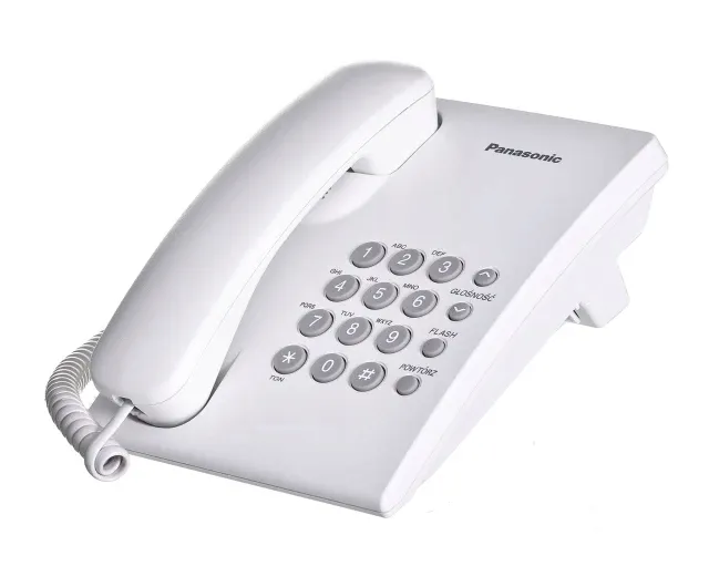telefon-panasonic-kx-ts500pdw-bialy-waga-z-opakowaniem-0-7-kg