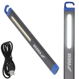 dedra-latarka-slim-cob-led-360lm-haczyk-magnes-usb-c-l0911