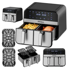 air-fryer-frytkownica-beztluszczowa-dwukomorowa-duza-12-programow-9l-2500w