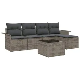 sofa-na-zewnatrz-z-poduszka-6-szt-szary-polirattan