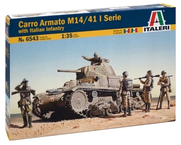 1:35 Carro Armato M14/41 I Serie with Italian infantry
