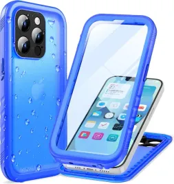 cozycase-etui-wodoodporne-do-iphone-15-pro-max-pancerne-360-niebieski-mat
