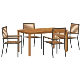 zestaw-do-jadalni-w-ogrodzie-5-szt-czarny-lite-drewno-akacji