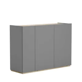 komoda-trzydrzwiowa-z-wysuwanym-blatem-130-cm-biurko-antracyt-artisan-smart