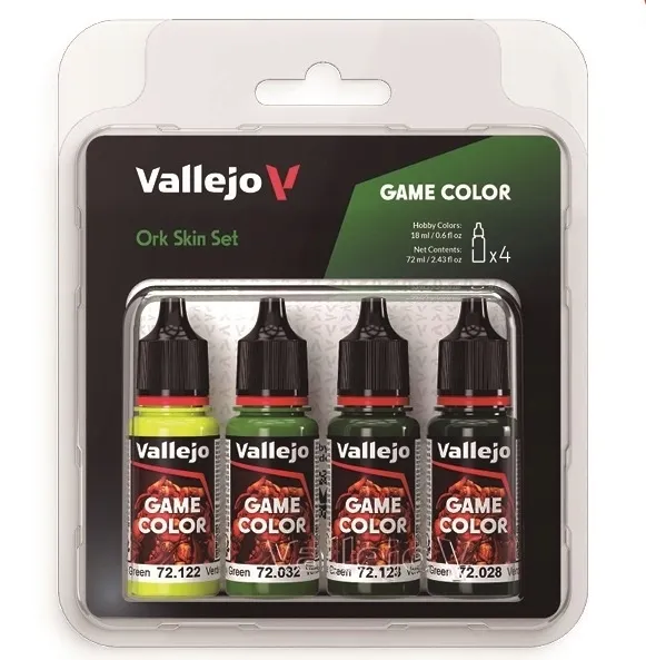 Vallejo 72391 Game Color Zestaw 4 farb - Ork Skin