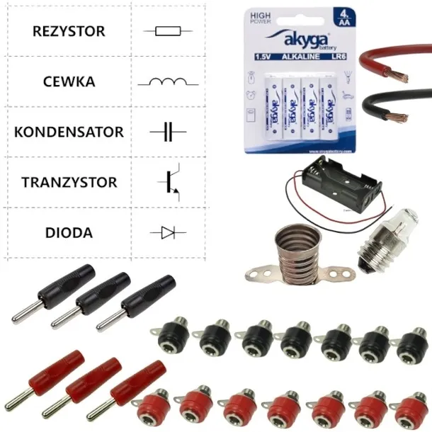 "Sekrety elektroniki" zestaw do budowy obwodu praca Techniki klasa 4 -6