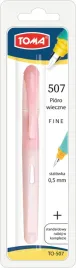 pioro-wieczne-rubber-grip-to-507-toma-pastelowy-rozowy-linia-05mm