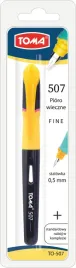 pioro-wieczne-rubber-grip-to-507-toma-zolto-czarny-grubosc-linii-05mm