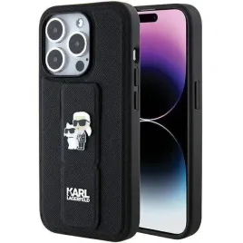 etui-karl-lagerfeld-gripstand-saffiano-karlandchoupette-pins-na-iphone-15-pro