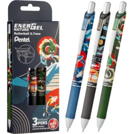 pioro-kulkowe-pentel-energel-07mm-nature-dark-3-sztuki-niebieski-tusz