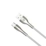 forever-kabel-sleek-usb-usb-c-10-m-3a-bialy