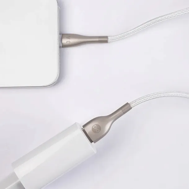 forever-kabel-sleek-usb-usb-c-10-m-3a-bialy
