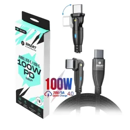 smart-hardware-kabel-przewod-180-usb-c-100w-pd-5a-20v-9v-5v-1m-czarny-led