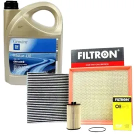 filtron-zestaw-filtrow-olej-5l-5w30-dexos-2-opel-insignia-a-1-4-1-6-1-8