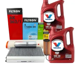 filtron-zestaw-filtrow-8l-olej-volvaline-5w30-bmw-5-e60-e61-525d-530d