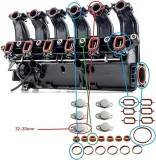zaslepki-kolektor-ssacego-bmw-e90-e46-e91-320-330d-stan-nowy
