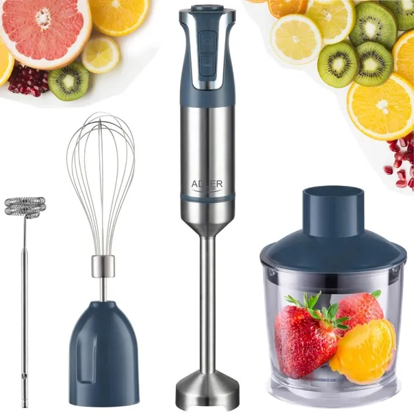 Blender ręczny 1800W ADLER TURBO wielofunkcyjny 20 poziomów AD 4627g szary