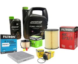 6l-olej-5w30-fanfaro-4x-filtry-ford-focus-ii-mk2-cmax-2-0tdci-volvo
