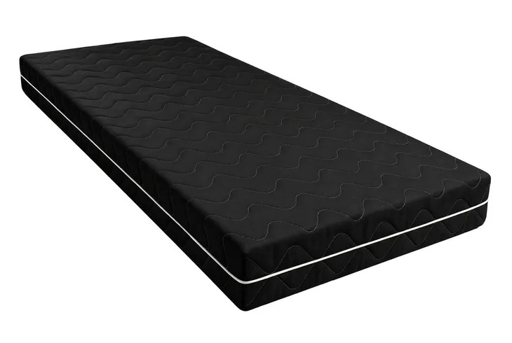 Materac piankowy 90X200 Czarny MIKROFIBRA średnio twardy H3 pianka