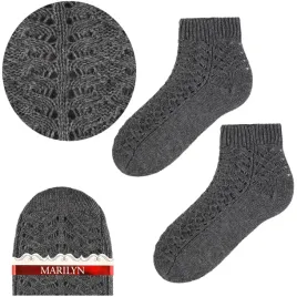 cieple-skarpetki-damskie-bawelniane-azurowe-szare-e103-marilyn-one-size