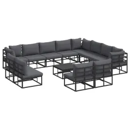 zestaw-sof-na-ogrod-z-poduszka-13-szt-czarny-aluminium