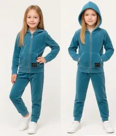 dres-welurowy-dla-dziewczynki-146-sportowy-bluza-spodnie-komplet-zestaw