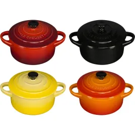le-creuset-stoneware-set-of-4-petite-casseroles-10x5cm-red