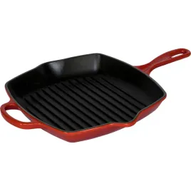 le-creuset-grill-pan-cast-iron-square-cherry-red-26-cm