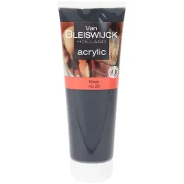 farba-akrylowa-van-bleiswijck-tubka-250-ml-czarna-black-czarny