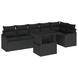 zestaw-sof-na-ogrod-z-poduszka-7-szt-czarny-rattan-poli