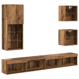jednostki-tv-na-sciane-z-led-ze-led-lights-5-szt-stare-drewno