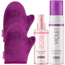 mine-tan-body-kit-zestaw-samoopalacz-pianka-mgielka-do-twarzy-2-rekawice