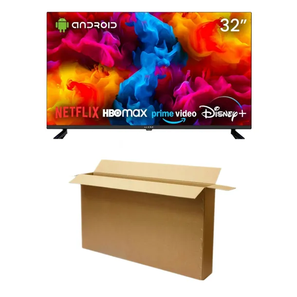 Telewizor bezramkowy LED direct Kiano Elegance Smart TV 32" HD Ready czarny
