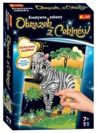 obrazek-z-cekinow-zebra