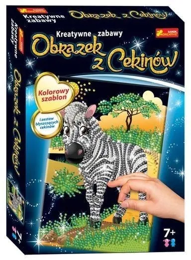 obrazek-z-cekinow-zebra