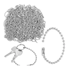 100x-lancuszek-kulkowy-srebrny-15cm-lacznik-do-brelokow-i-niesmiertelnikow