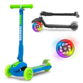 hulajnoga-trojkolowa-skladana-led-scooter-magic-milly-mally-blue-green