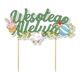 topper-papierowy-wielkanocna-radosc-wesolego-alleluja-zielony-17x1