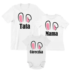 koszulki-wielkanocne-dla-rodziny-z-nadrukiem-kroliki-zestaw-na-wielkanoc