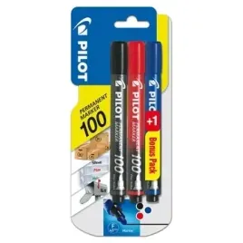 marker-permanentny-pilot-sca-100-okragly-3sztuki-czarny-czerwony-niebiesk