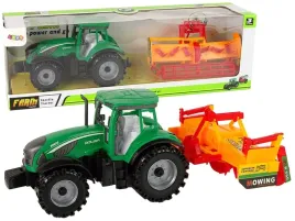 zielony-traktor-z-pomaranczowym-kultywatorem-naped-dla-dzieci