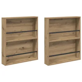 regal-na-gazety-z-polka-2-szt-dab-rzemieslniczy-60-x-12-x-70-cm