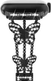 newways-czarna-bransoleta-do-apple-watch-se3-2-10-9-8-7-6-5-4-3-42mm-motyle