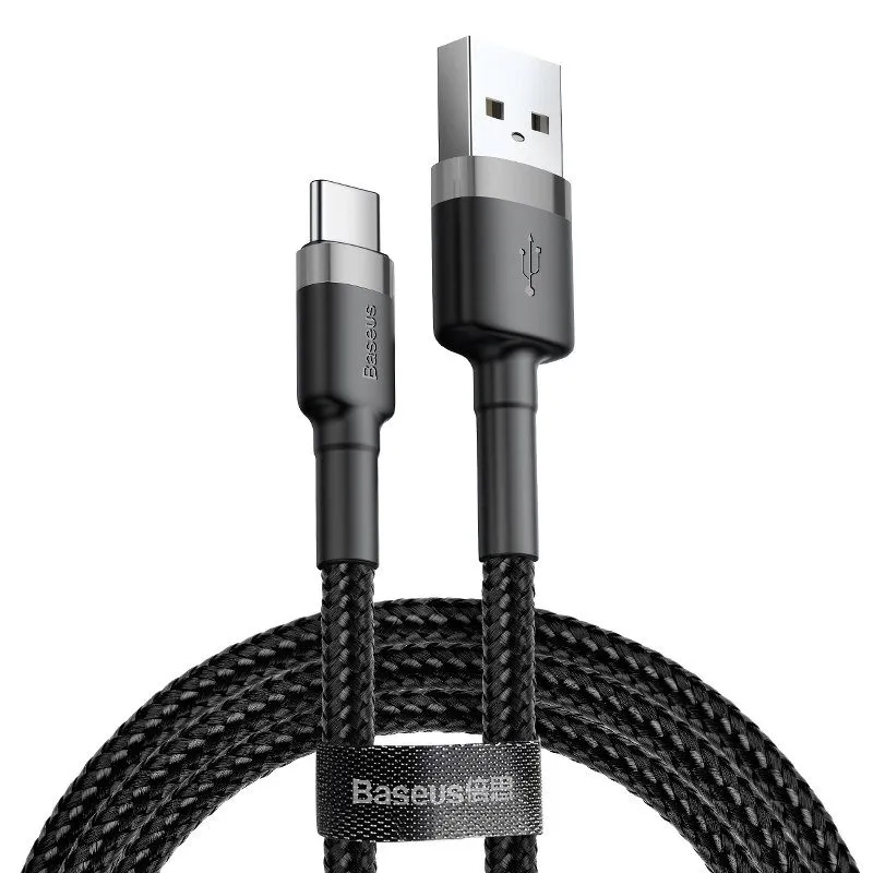 kabel-usb-do-usb-c-baseus-cafule-2a-3m-szaro-czarny-stan-nowy