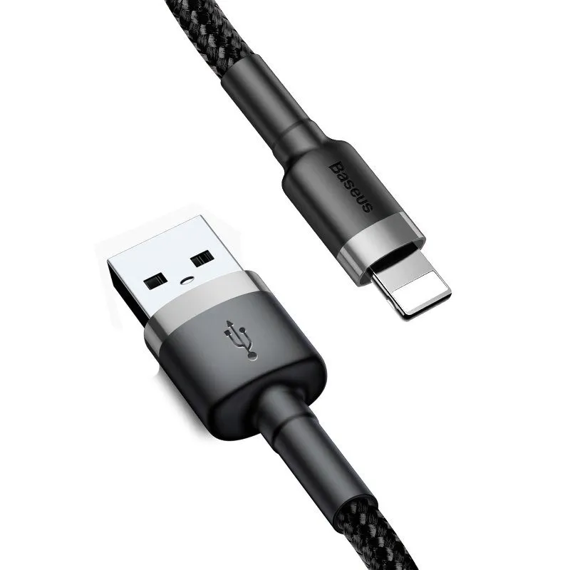 kabel-lightning-usb-baseus-cafule-2a-3m-szaro-czarny-stan-nowy