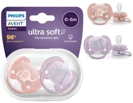 avent-smoczek-uspokajajacy-ortodontyczny-ultra-soft-0-6m-2-szt-scf091-etui