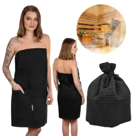 zestaw-do-sauny-kilt-damski-biscotto-150x70-czapka-capello-czarny-porjun