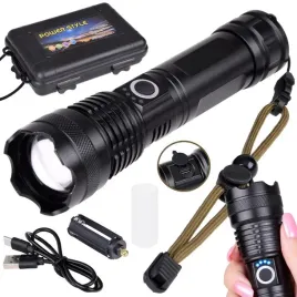 mocna-latarka-led-akumulatorowa-usb-wodoodporna-sp0799